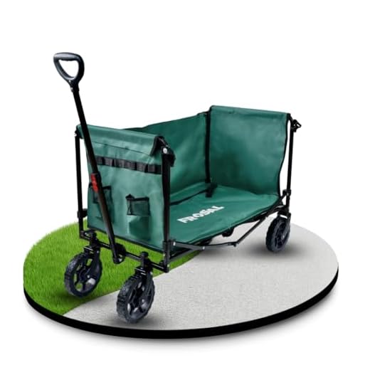 Frosal Bollerwagen Bruno grün faltbar