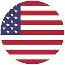 ION Graphics Magnet Round American Flag Magnetic Vinyl Circle USA America Stars 5" Car Magnet Bumper Sticker