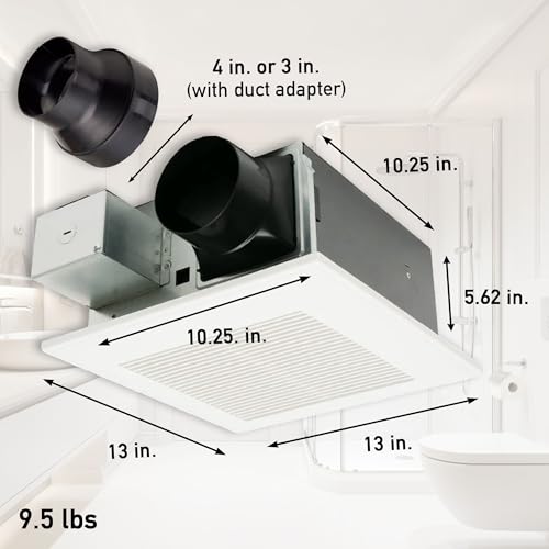 Image of Panasonic FV-0511VF1 WhisperFit Retrofit Bath Fan, 50-80-110 CFM
