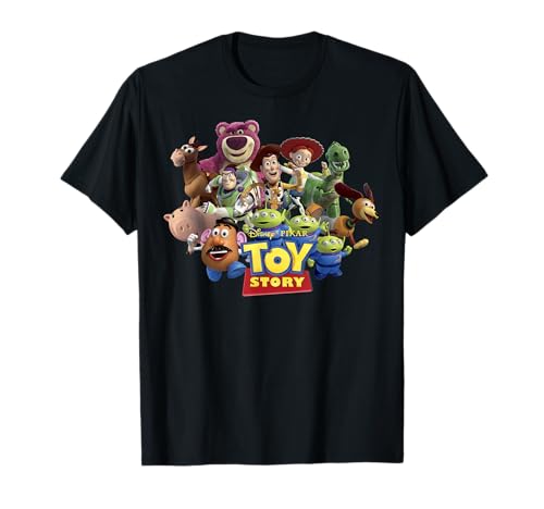 Disney Pixar Toy Story Group Shot Running Poster T-Shirt