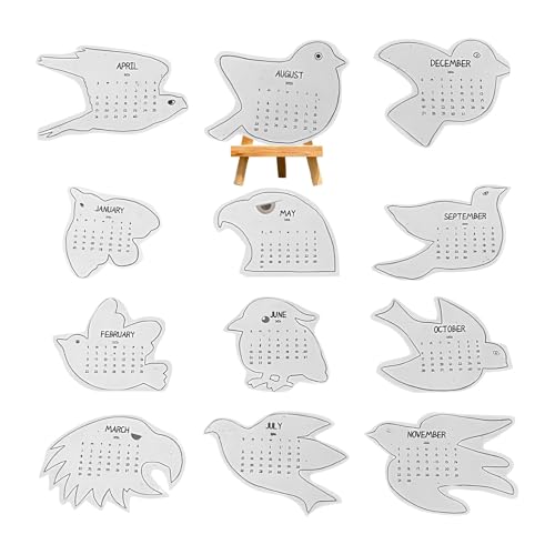 Calendario 2026 de pájaro para organizar tu mesa de estudio