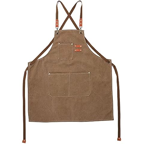 LASIEYO Heavy Duty Waterproof Canvas Apron Cover