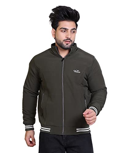 Image of Brazo Embrace both warmth and style Men's Solid Winter Wear Jacket - Stay fashionable and cozy in this must-have outerwear piece for the winter season.