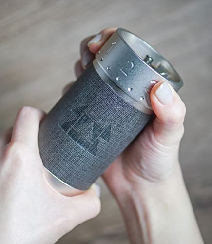 Foto von 1Zpresso J-Max S Manuelle Kaffeemühle Silber mit beschichtetem, konischem Grat, Magnetschnäpper Tasse Kapazität 40g, numerisch verstellbar Feineinstellung, schnellere Mahleffizienz, ideal für Espresso