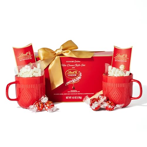 Hot Cocoa Gift Set, Made with Lindt Gourmet Hot Chocolate Mix, In...