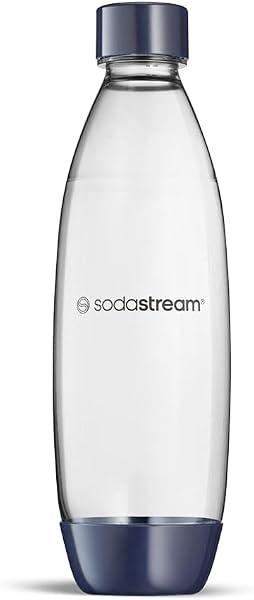 sodastream Lot de 2 bouteilles fusionnées lavables au lave-vaisselle pour gazeur DUO, TERRA, ET-TERRA, ART, GAIA, bleu foncé - 3