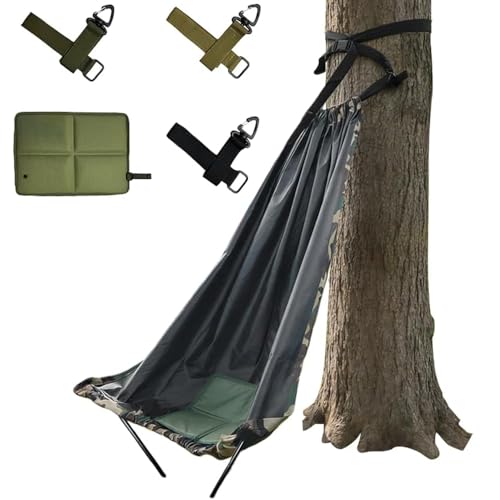 Foxellent Ultralight Hunting Tree Seat with Poles & Camo Bag