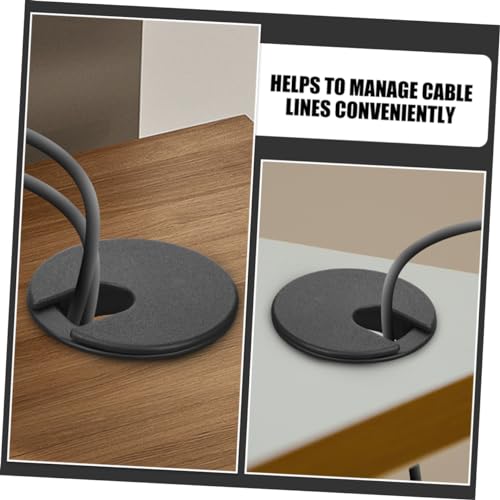 2pcs tapas para orificios de cables en escritorio para organizar cables bajo escritorios de computadora fácil instalación diseño simple para espacio de trabajo limpio miniatura 3