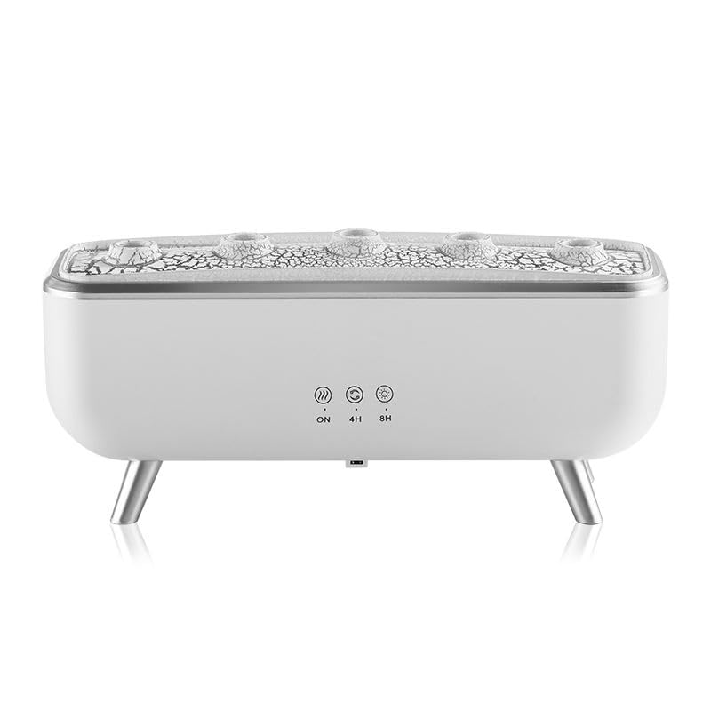 Humidificateur de flamme et diffuseur d'huiles essentielles télécommandé 7 LED