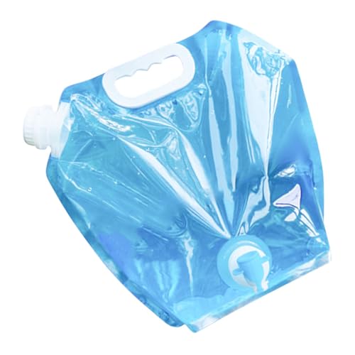 EXAOMBLE Collapsible Water Storage Bag with Faucet Portable Folding Water Container for Camping Outdoor Activities Travel Leakproof Design for Easy