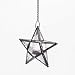 Richland Hanging Star Metal Tealight Lantern with Clear Embossed Glass