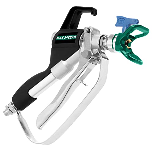 Airless-Spritzpistole für Spritzspachtel Farben & Lacke » bis zu 248 Bar » Anschluss g 1 4 » 4-Finger-Abzug - Bautec