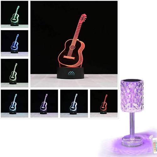 EJFOIEJ Wireless Bottle Lamp Shade,Touch Control Wine Bottle Lamp,3 Color Stepless Dimming Bottle Table Lamp, LED Light Home Decorations Produce Unique Lighting Effects