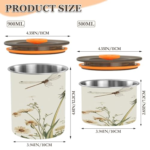 Contenedor hermético para café acero inoxidable 17 oz miniatura 3