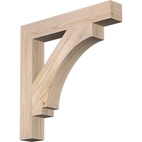 3 1/2"W x 24"D x 24"H Imperial Block Smooth Bracket, Douglas Fir