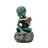 JOTDEW Space Alien Statues Coffee Bar Decor UFO Alien Figure Home Desk Office Decoration Gifts for Boyfriend Girlfriend Friends Birthday Weeding Graduation Gift JDQZOM-WXR Read