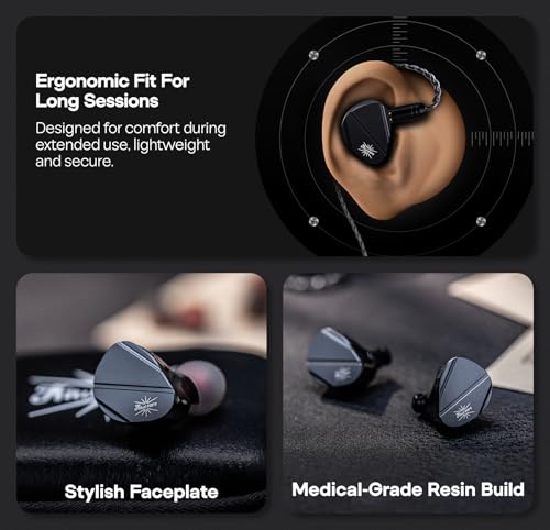 Linsoul Kiwi Ears Canta in Ear Monitor, 1DD+2Planar Hybrid Earphone, Gaming Earbuds, HiFi Wired IEM, with Detachable IEM Cable for Musician Audiophile by Linsoul - Image 6