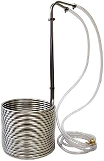 NY Brew Supply Stainless Steel Wort Chiller, 3/8" x 50', Silver