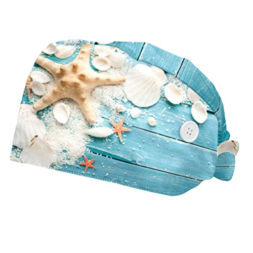 Chapeaux bouffants 2PCS anti-sueur avec casquettes de travail ajustables