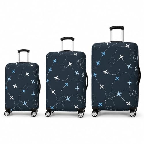 Image of Printed Luggage Cover for Traveling Bag & Suitcase - Trolley Protector