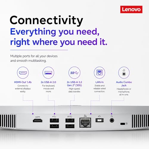 Image of Lenovo IdeaCentre 24 inch High Performance All-in-One Desktop Computer • 8-core Intel Core i3 Processor • 32GB RAM • 1TB SSD • Office 365 for The Web • Wireless KB&Mouse • Wireless Charging Base • Win 11