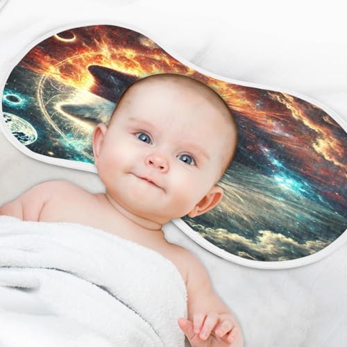 Wolf Blue Baby Burp Cloths Soft Burp Cloth Burp Rags Cotton Burp Clothes Absorbent Muslin Burp Cloths for Unisex Boy Newborn Girl 1 Pack 22x11 Inches4