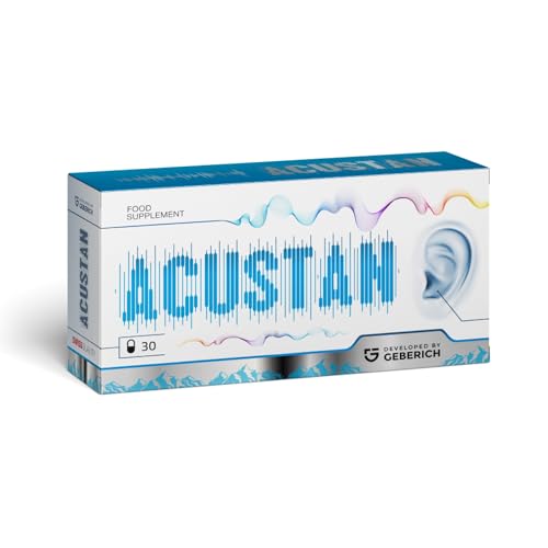 Acustan – Integratore per Benessere Orecchie – 30 Capsule – con Ginkgo Biloba, L-arginina, Bioflavonoidi