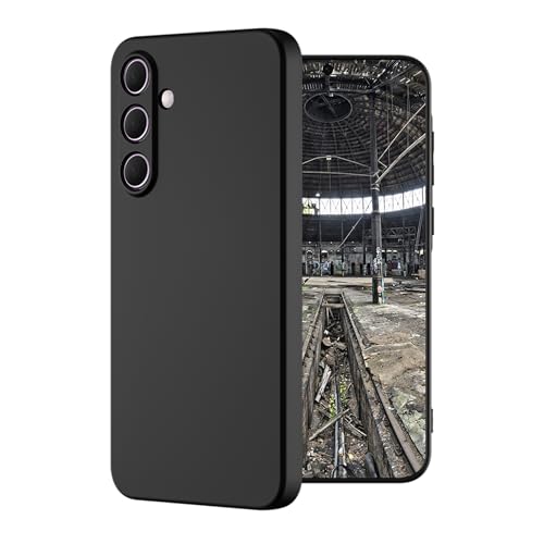 Coque silicone Samsung A55 5G coins renforcés protection souple noire