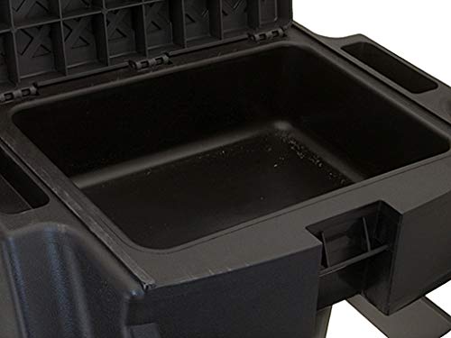 Tabouret noir multi-usage plastique léger et empilable pour petit espace