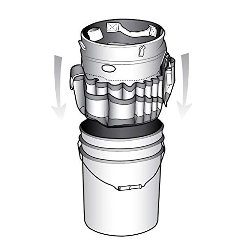 Bucket Boss Auto Boss Wash Boss Organizer for a 5 Gallon Bucket, with Fast-Drying, Exterior Mesh Pockets for Car Supplies, Allowing for Soap and Water in the Bucket, in Black, AB30060 by Bucket Boss - Image 7