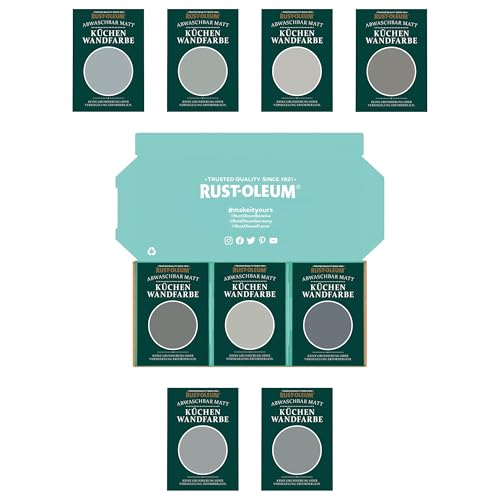 Rust-Oleum Küchenwand- und Deckenfarbe Testerbox- Gedämpfte Grautöne