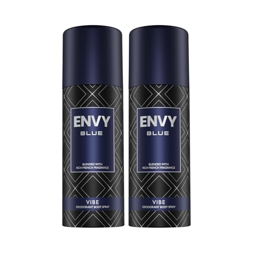 Image of ENVY Vibe Deodorant For Men - 165 ML Each, Pack of 2 | Long Lasting Deodorant
