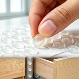 200 Pack Cabinet Door Bumpers Sound Dampening Pads Self Adhesive Rubber Silicone Stoppers Quiet Soft Close Drawer Cupboard Cushioning Furniture Accessory 3/8 Inch Clear