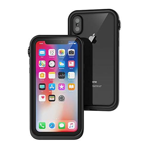 catalyst iPhoneX �P�[�X [ ���S�h�� Qi �Ή� IP68 �ϏՌ� ] �u���b�N �y���{���K�㗝�X�i�z CT-WPIP178-BK