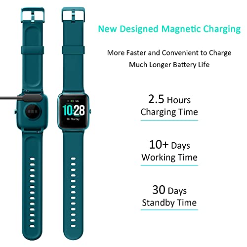 Fitpolo Smart Watch For Android And Ios Phones Ip68 Swimming Waterproof Fitness Tracker Fitness Watch Heart Rate Monitor Smart Watches For Men Women (Green) #TOP6