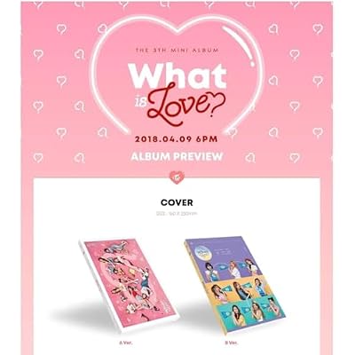 TWICE 5th Mini Album - WHAT IS LOVE ? [ A Ver. ] CD + Photobook + Photocards + Lyrics book + Postcard + Sticker + FREE GIFT / K-pop Sealed