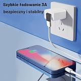 LOLANIUT Adaptery USB C na USB 3.0, 2 sztuki, adapter OTG z wtyczką kątową 90 stopni, adapter USB C do szybkiego transferu danych, plug and play, kompatybilny z MacBookiem, komputerem i innymi