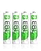 EBL 1100mAh Super Capacity AAA Rechargeable Batteries, 4 Pack