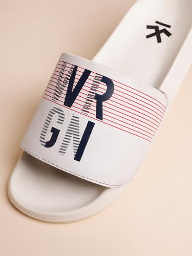 Image of WROGN Men's Anti-slip Sliders | Lightweight EVA Sole | Foam Padded Comfort
