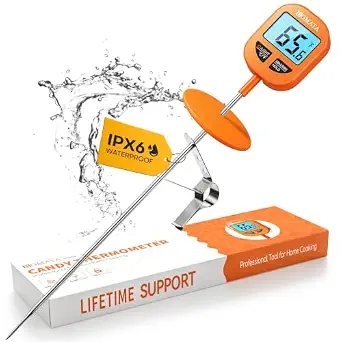 BOMATA Digital Candy Thermometer with 10" Probe and Pot Clip