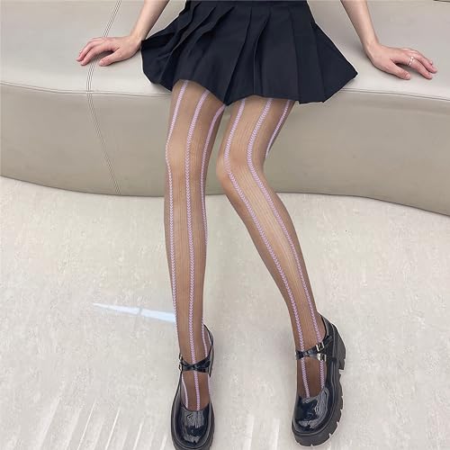Image of Benefeet Sox Womens Sheer Tights Girls Floral Patterned Sheer Nylon Pantyhose Stockings Silky Party Lolita Tights Gifts