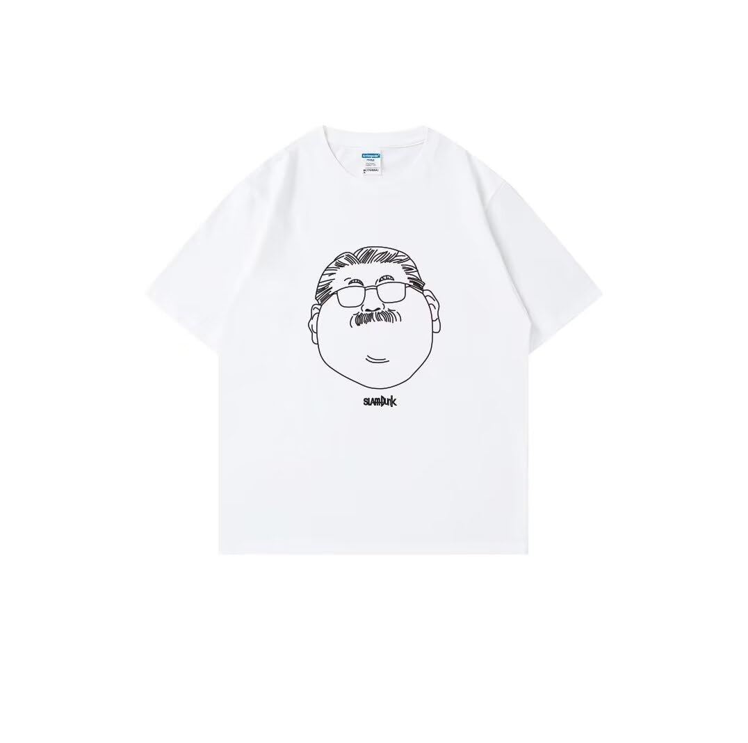[QQLADY] スラム-ダンク 安西光義 安西先生 Ｔシャツ 半袖 トップス 日常服 綿 快適 夏 コスプレ衣装 [並行輸入品]
