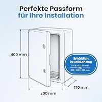 BOXEXPERT Fleet Verteilerkasten 400x300x170mm lichtgrau mit grauer Tür – Ansicht 6