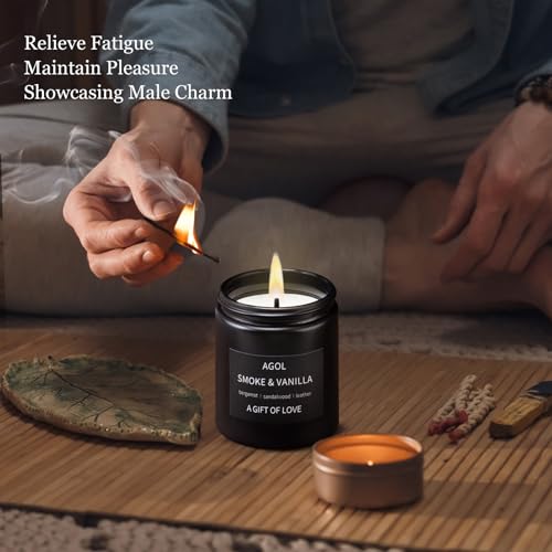 Men-Scented-Candles-Set-Dad-Gifts-from-Daughter-Son-3-Pack-Premium-Lavender-Woods-Vintage-Leather-and-Vanilla-Candles-Set-Aromatherapy-Candles-Gifts-for-Men-Black-Jar-Candle-Gift-for-Fathers-Day