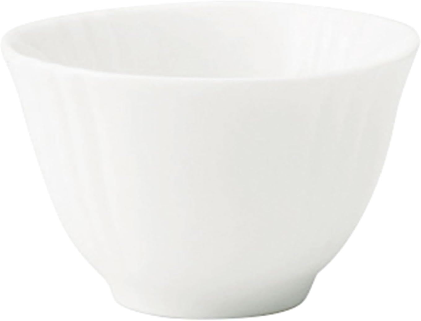 Miyama 80-084-101 Miyama Deep Mountain Tea Cup Rice Bowl, Approx. 3.4 fl oz (100 ml), Microwave, Dishwasher Safe, White Porcelain, Made in Japan