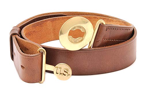 WW2 Style US Officers Leather Belt