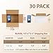 RLAVBL 10x7x5 Shipping Boxes Set of 30, White Corrugated Cardboard Box for Packing, Mailing, Business