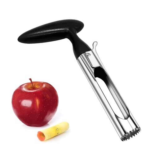 Stainless Steel Apple Corer Tool - Easy Push Design for