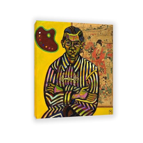 Tableau Joan Miro Portrait d'Enric Cristòfol Ricart Reproduction Toile 50x40cm Cadre