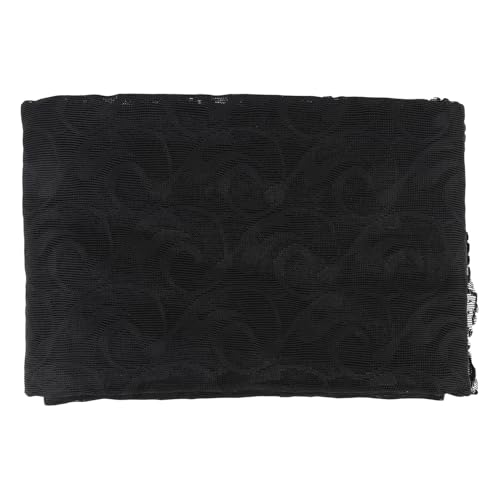WOHPNLE Pable de Mesa, 150 x 180 cm Rectangle Lavable Manta fácil Cubierta de Mesa de Mantenimiento para Cocina, Fiestas, Bodas, decoración de la casa de Campo (Black)